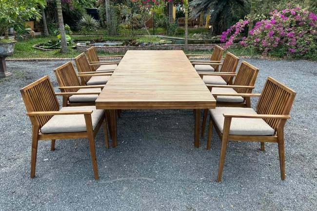 Обеденная группа из акации MONA XL  Joygarden