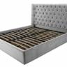 Кровать, MK-6603-GPF, двуспальная с подъемным механизмом, 180х200 см, Серый перламутр