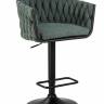 Стул барный DOBRIN LEON, зеленая ткань (LAR 275-23)