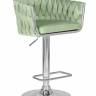 Стул барный DOBRIN MARCEL, пудрово-мятный велюр (MJ9-87)