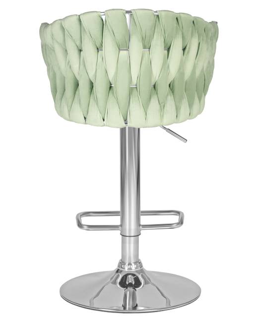 Стул барный DOBRIN MARCEL, пудрово-мятный велюр (MJ9-87)