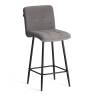 Стул полубарный Medeo/Медео велюр, серый, 29, 42х56х102см серый велюр
