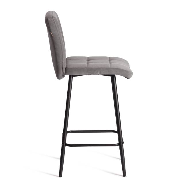 Стул полубарный Medeo/Медео велюр, серый, 29, 42х56х102см серый велюр