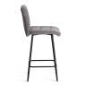 Стул полубарный Medeo/Медео велюр, серый, 29, 42х56х102см серый велюр