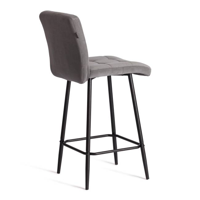 Стул полубарный Medeo/Медео велюр, серый, 29, 42х56х102см серый велюр