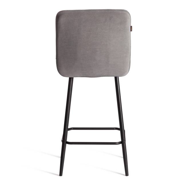 Стул полубарный Medeo/Медео велюр, серый, 29, 42х56х102см серый велюр