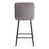Стул полубарный Medeo/Медео велюр, серый, 29, 42х56х102см серый велюр