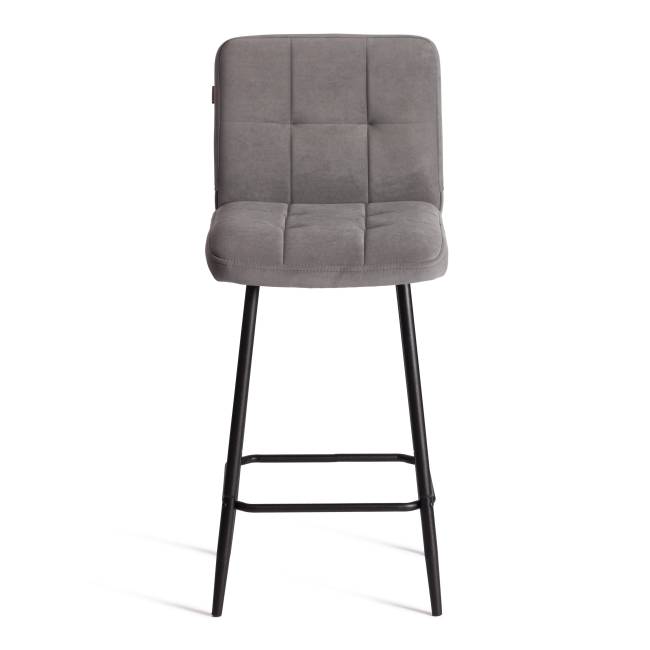 Стул полубарный Medeo/Медео велюр, серый, 29, 42х56х102см серый велюр