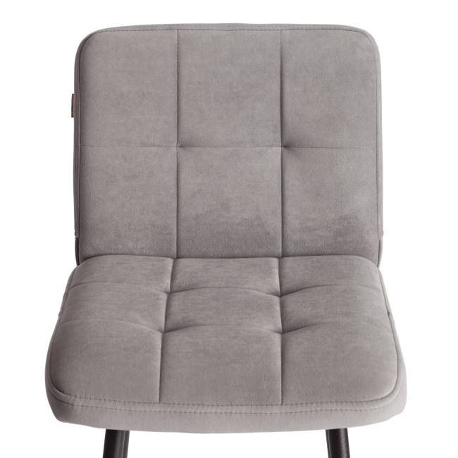 Стул полубарный Medeo/Медео велюр, серый, 29, 42х56х102см серый велюр