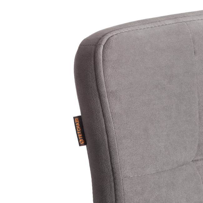 Стул полубарный Medeo/Медео велюр, серый, 29, 42х56х102см серый велюр