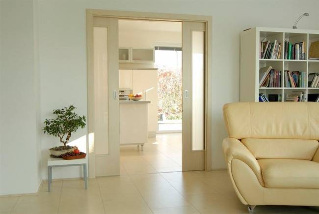 Кассета KOMFORT NORMA (под штукатурку) для двух дверей до 2700 мм