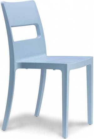 Стул пластиковый Sai голубой 480х510х820 мм