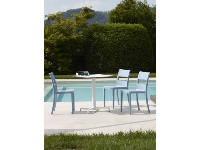 Стул пластиковый Sai голубой 480х510х820 мм Стул пластиковый Sai голубой 480х510х820 мм