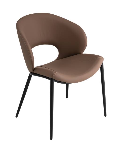 Стул Вивьен экокожа светло-коричневый