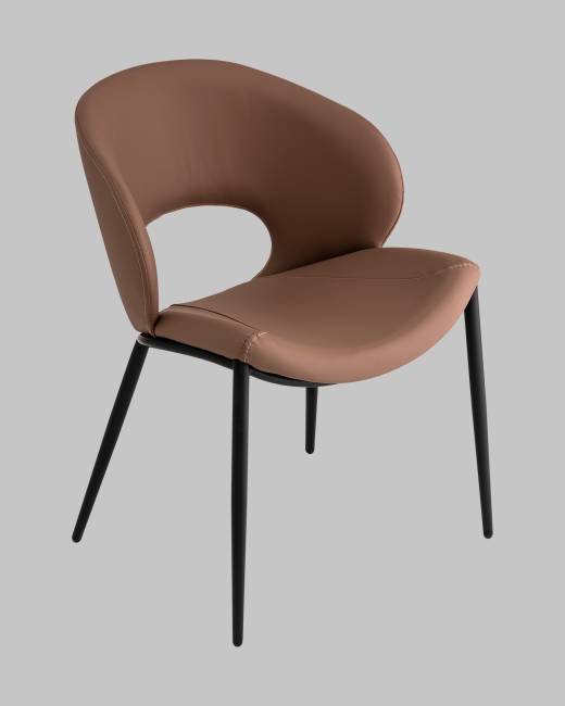 Стул Вивьен экокожа светло-коричневый