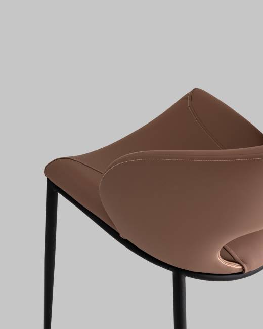 Стул Вивьен экокожа светло-коричневый