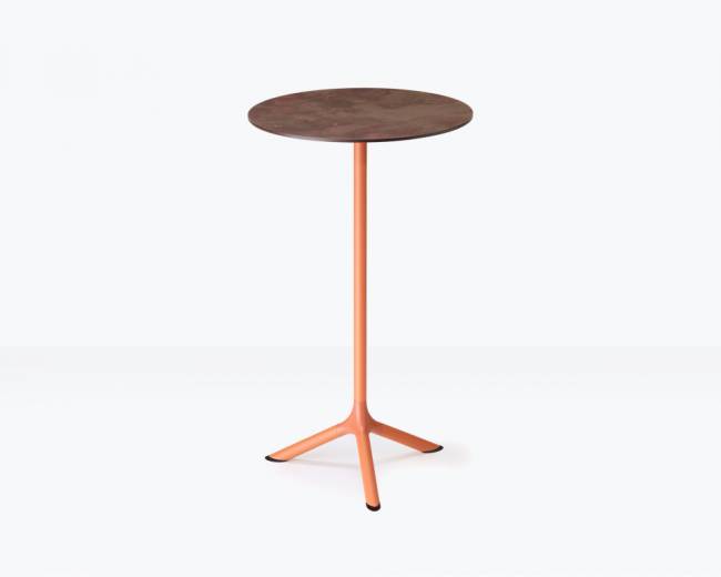 Подстолье металлическое барное Tripe терракотовый Ø610х1090 мм Подстолье металлическое барное Tripe терракотовый Ø610х1090 мм