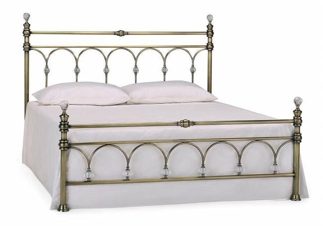 Кровать металлическая WINDSOR цвет: Античная медь (Antique Brass)