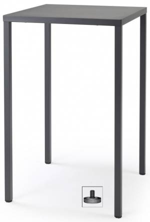 Стол барный металлический Summer антрацит 700х700х1100 мм