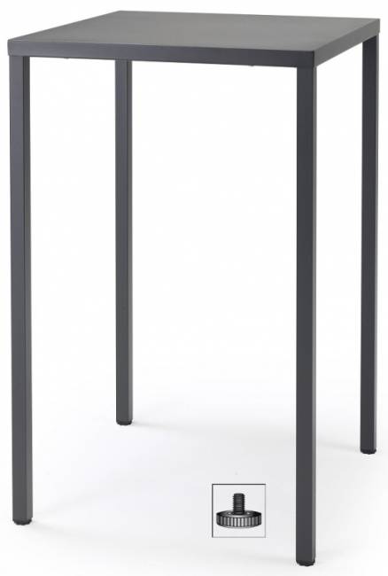 Стол барный металлический Summer антрацит 700х700х1100 мм