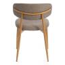 Стул обеденный Belsay/Белси / 2 шт. в упаковке велюр/металл, светло-коричневый/натуральный, 46х53х76,5см (Комплект из 2 шт.) светло-коричневый меланж велюр/металл
