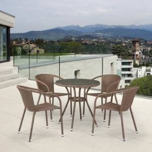 Комплект плетеной мебели T282ANT/Y137C-W56 Light brown Комплект плетеной мебели T282ANT/Y137C-W56 Light brown