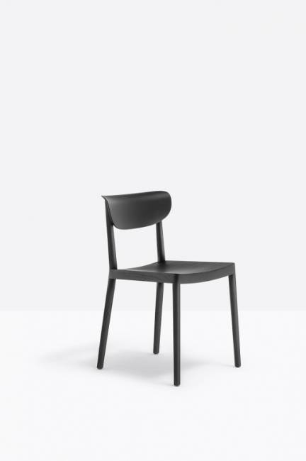 Стул деревянный Tivoli черный ясень 480х530х780 мм