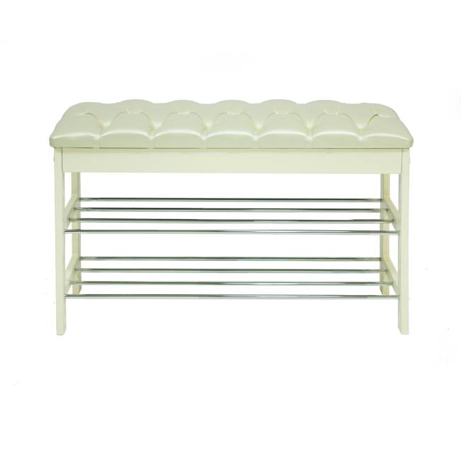 Банкетка Leset "Грейс" Дуб шампань Oregon perlamutr 106, каретная стяжка