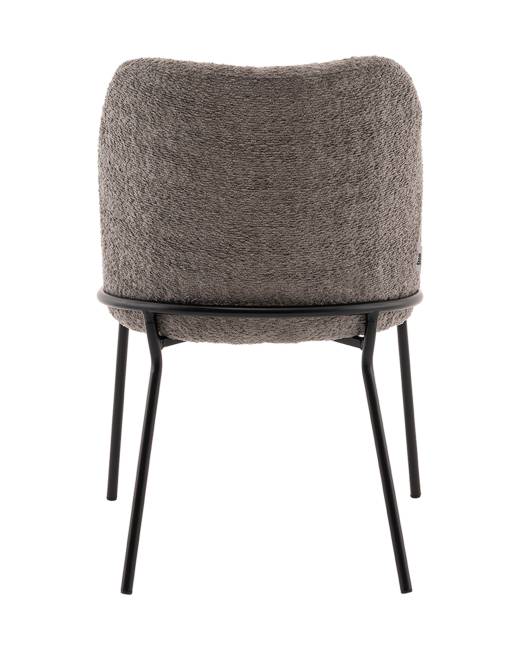 Стул с подлокотниками Кози new ткань букле тёмно-серый