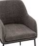 Стул с подлокотниками Кози new ткань букле тёмно-серый