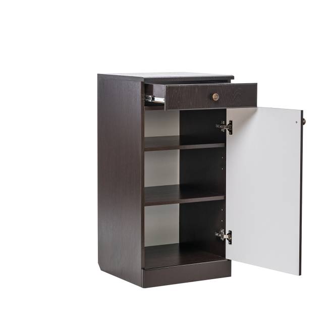 Тумба комбинированная Leset Локи 3 Дуб фактурный шоколад, Венге