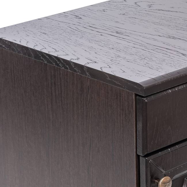 Тумба комбинированная Leset Локи 3 Дуб фактурный шоколад, Венге