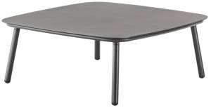 Столик металлический кофейный Venice антрацит 800х800х370 мм