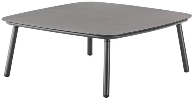 Столик металлический кофейный Venice антрацит 800х800х370 мм