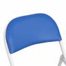 Стул складной FOLDER (mod. 3022G) / 1 шт. в упаковке blue (синий) / white (белый) каркас: металл, сиденье/спинка: экокожа