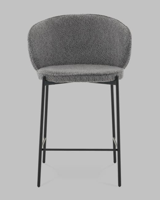 Стул полубарный Тисдейл букле темно-серый
