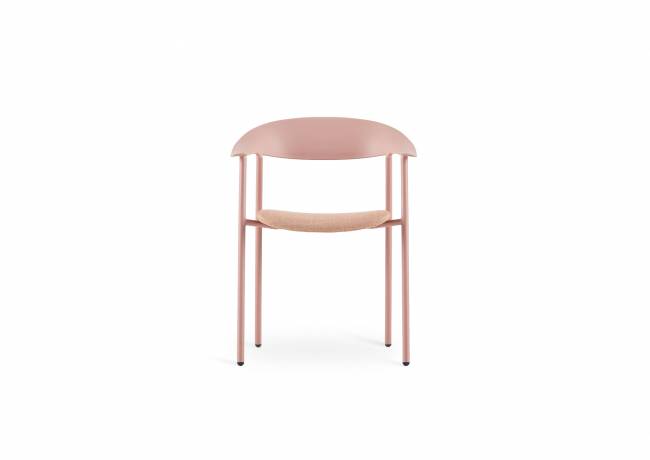 Стул Eila с подушкой пластик розовый