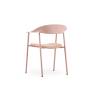 Стул Eila с подушкой пластик розовый
