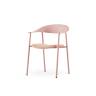 Стул Eila с подушкой пластик розовый