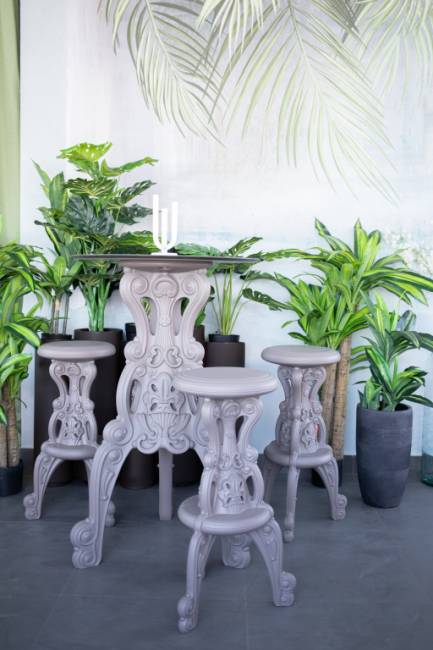 Стол из HPL пластика барный Master Of Love Standard глиняно-серый Ø690х1100 мм Стол из HPL пластика барный Master Of Love Standard глиняно-серый Ø690х1100 мм