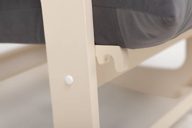 Кресло-трансформер Leset Флекси Слоновая кость V32 серый