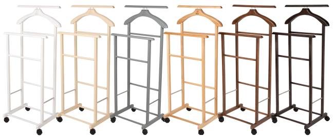 Вешалка костюмная на колесах В 22Н средне-коричневый