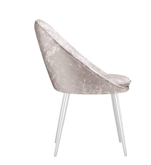 Стул DikLine 234 поворотный, M02 бежевый, ножки белые Стул DikLine 234 поворотный, M02 бежевый, ножки белые