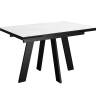 Стол DikLine SKM110 Керамика Mono white (белый матовый)/подстолье черное Стол DikLine SKM110 Керамика Mono white (белый матовый)/подстолье черное