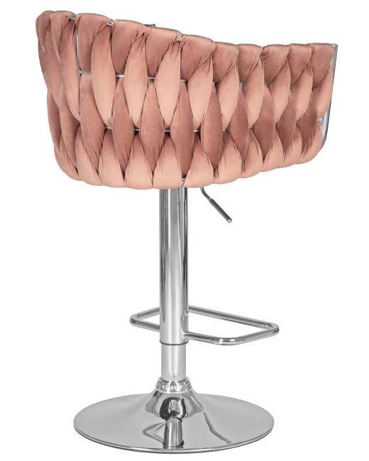 Стул барный DOBRIN MARCEL, пудрово-розовый велюр (MJ9-32)