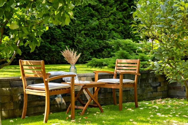 Кофейный комплект из акации KARO c низким столом  Joygarden