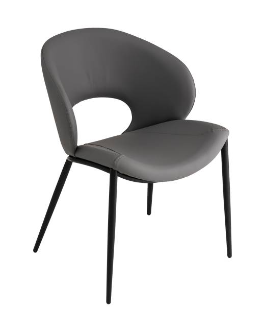 Стул Вивьен экокожа серый