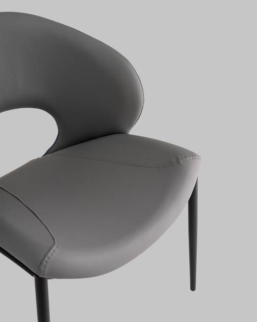 Стул Вивьен экокожа серый