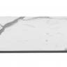 Столешница прямоугольная со скругленными углами Compact Laminate для подстолья Tripe Double белый мрамор Каррара 1600х800х12 мм