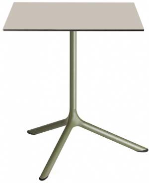 Стол ламинированный обеденный Tripe Maxi оливковый, тортора 700х700х740 мм
